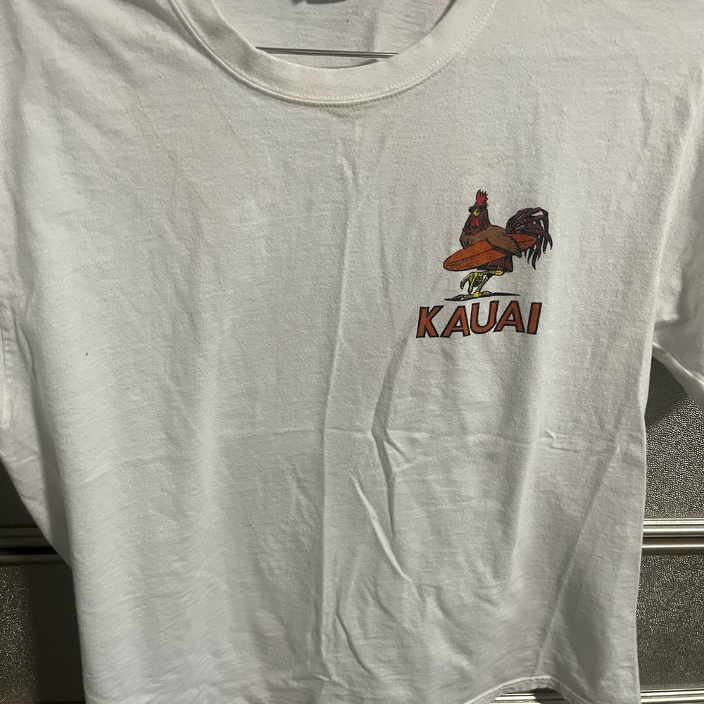 Crazy Shirts White T-Shirt Kauai Mens medium